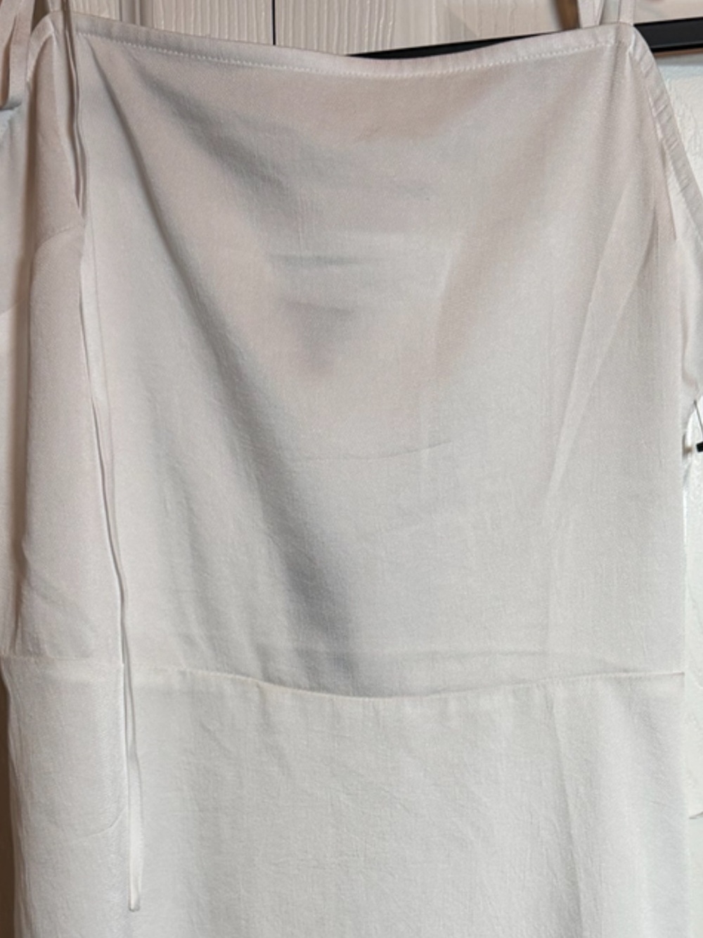 Express White Tie Strap Ruffle Hem Mini Dress Size Small Party Date Night NWT - Picture 2 of 10